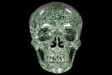 Realistic, Polished Hamine Jade Skull #116393-1